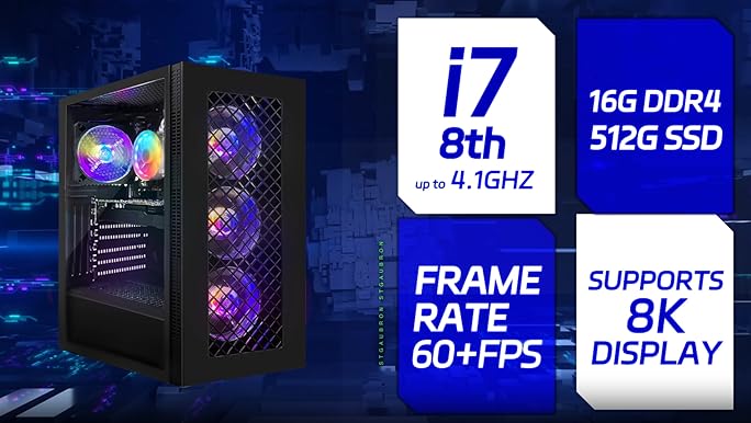 Amazon.com: STGAubron Gaming Desktop PC, Intel Core I7 8th